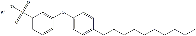 3-(4-Decylphenoxy)benzenesulfonic acid potassium salt 结构式