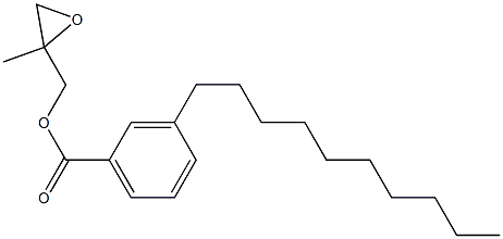 3-Decylbenzoic acid 2-methylglycidyl ester 结构式