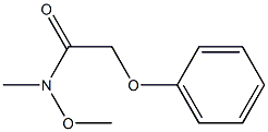N-Methoxy-N-methyl-2-phenoxyacetamide 结构式