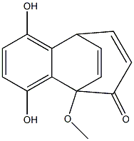 1,4-Dihydroxy-9-methoxy-5,9-etheno-5H-benzocyclohepten-8(9H)-one 结构式