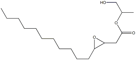 3,4-Epoxypentadecanoic acid 2-hydroxy-1-methylethyl ester 结构式