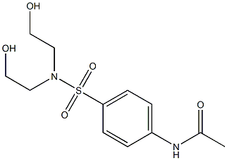 4'-[Bis(2-hydroxyethyl)sulfamoyl]acetanilide 结构式