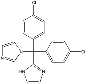 2-[Bis(4-chlorophenyl)(1H-imidazol-1-yl)methyl]-1H-imidazole 结构式