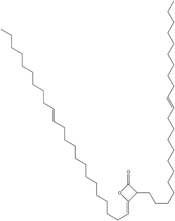 3-(12-Docosenyl)-4-(13-tricosen-1-ylidene)oxetan-2-one 结构式