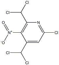 2-Chloro-5-nitro-4,6-bis(dichloromethyl)pyridine 结构式