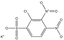 2-Chloro-3,4-dinitrobenzenesulfonic acid potassium salt 结构式