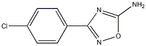 3-(4-Chlorophenyl)-1,2,4-oxadiazole-5-amine 结构式