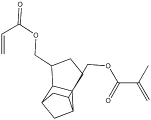 3-(Acryloyloxymethyl)-8-(methacryloyloxymethyl)tricyclo[5.2.1.02,6]decane 结构式