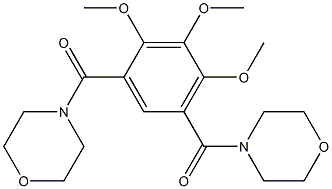4,4'-(4,5,6-Trimethoxyisophthaloyl)dimorpholine 结构式