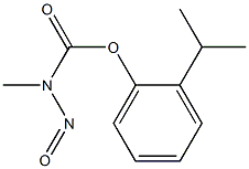 N-Methyl-N-nitrosocarbamic acid o-isopropylphenyl ester 结构式