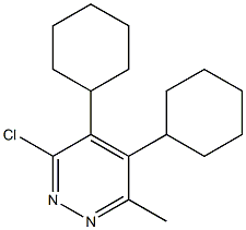 3-Chloro-6-methyl-4,5-dicyclohexylpyridazine 结构式