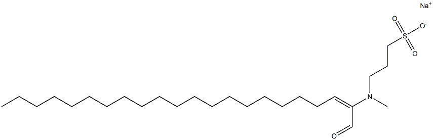 3-[N-(1-Oxo-2-docosen-2-yl)-N-methylamino]-1-propanesulfonic acid sodium salt 结构式