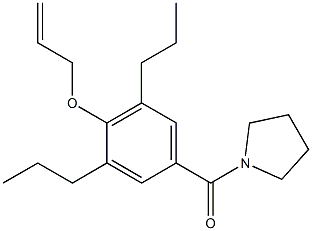 1-(4-Allyloxy-3,5-dipropylbenzoyl)pyrrolidine 结构式
