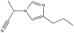 1-(1-Cyanoethyl)-4-propyl-1H-imidazole 结构式
