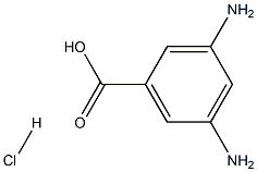 3,5-Diaminobenzoic acid hydrochloride 结构式