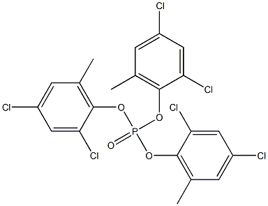 Phosphoric acid tris(2,4-dichloro-6-methylphenyl) ester 结构式