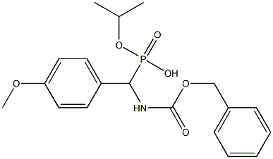 (Benzyloxycarbonylamino)(4-methoxyphenyl)methylphosphonic acid isopropyl ester 结构式