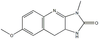 3-Methyl-7-methoxy-9,9a-dihydro-1H-imidazo[4,5-b]quinolin-2(3H)-one 结构式