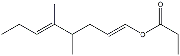 Propionic acid 4,5-dimethyl-1,5-octadienyl ester 结构式