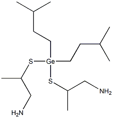 2,2'-[(Diisopentylgermylene)bisthio]bis(propan-1-amine) 结构式