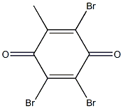 3,5,6-Tribromo-2-methyl-2,5-cyclohexadiene-1,4-dione 结构式