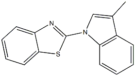 2-(3-Methyl-1H-indol-1-yl)benzothiazole 结构式