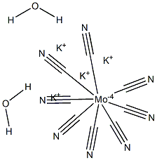 Potassium octacyanomolybdate(IV) dihydrate 结构式