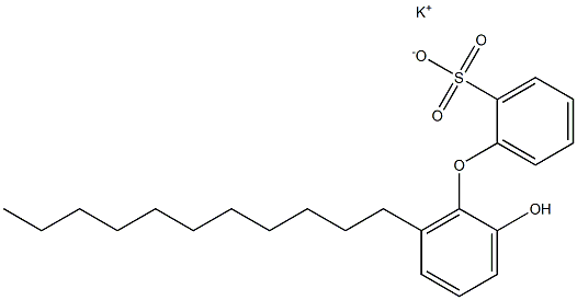 2'-Hydroxy-6'-undecyl[oxybisbenzene]-2-sulfonic acid potassium salt 结构式