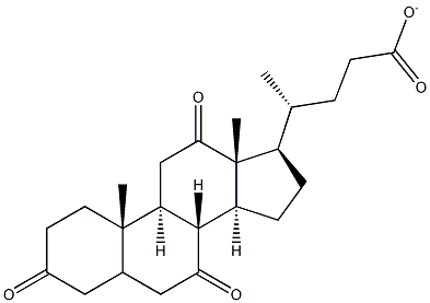 3,7,12-Trioxocholan-24-oate 结构式