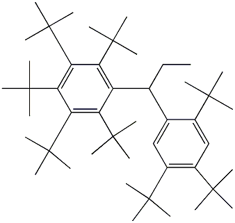 1-(Penta-tert-butylphenyl)-1-(2,4,5-tri-tert-butylphenyl)propane 结构式