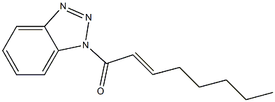 1-(2-Octenoyl)-1H-benzotriazole 结构式