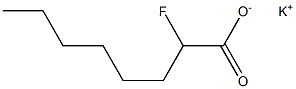 2-Fluorocaprylic acid potassium salt 结构式