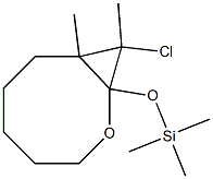 9-Chloro-8,9-dimethyl-1-(trimethylsilyloxy)-2-oxabicyclo[6.1.0]nonane 结构式