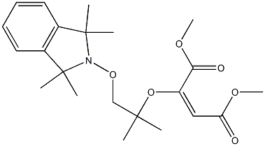 2-[2-[(1,1,3,3-Tetramethyl-2,3-dihydro-1H-isoindol)-2-yloxy]-1,1-dimethylethoxy]maleic acid dimethyl ester 结构式