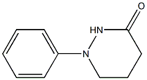 1-Phenylhexahydropyridazine-3-one 结构式