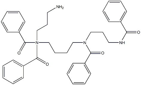 N,N',4,9-Tetrabenzoyl-4,9-diazadodecane-1,12-diamine 结构式