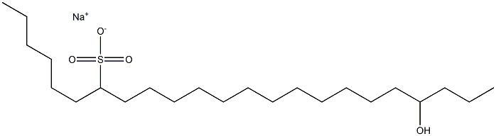 20-Hydroxytricosane-7-sulfonic acid sodium salt 结构式
