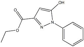 1-Phenyl-5-hydroxy-1H-pyrazole-3-carboxylic acid ethyl ester 结构式