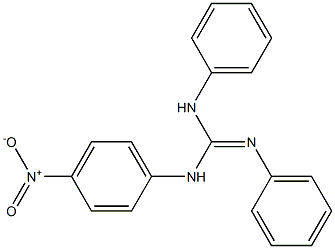 N-(4-Nitrophenyl)-N'-(phenyl)-N''-(phenyl)guanidine 结构式