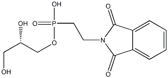 [S,(+)]-L-Glycerol 1-[(2-phthalimidylethyl) phosphonate] 结构式