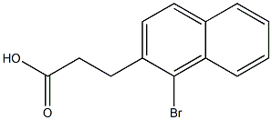 3-(1-Bromo-2-naphthalenyl)propionic acid 结构式