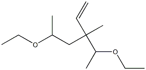 3-(1-Ethoxyethyl)-3-methyl-5-ethoxy-1-hexene 结构式