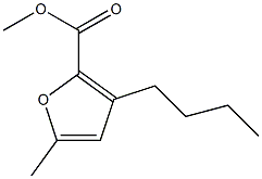 3-Butyl-5-methylfuran-2-carboxylic acid methyl ester 结构式