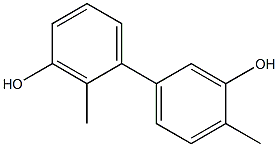 2,4'-Dimethyl-1,1'-biphenyl-3,3'-diol 结构式