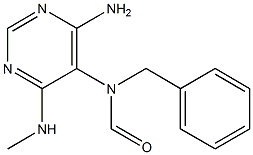 4-Amino-6-methylamino-5-(N-benzylformylamino)pyrimidine 结构式