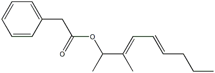 Phenylacetic acid 1,2-dimethyl-2,4-octadienyl ester 结构式