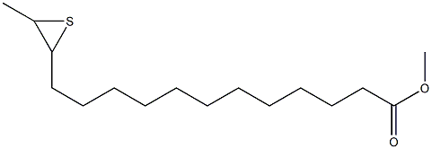 13,14-Epithiopentadecanoic acid methyl ester 结构式