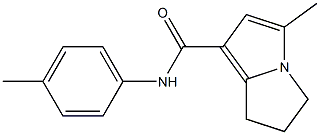 6,7-Dihydro-3-methyl-N-(4-methylphenyl)-5H-pyrrolizine-1-carboxamide 结构式