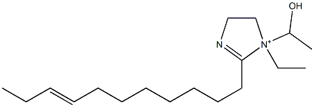 1-Ethyl-1-(1-hydroxyethyl)-2-(8-undecenyl)-2-imidazoline-1-ium 结构式