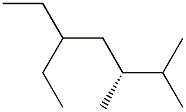 [R,(+)]-5-Ethyl-2,3-dimethylheptane 结构式